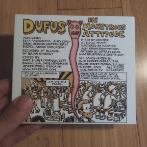 Dufus CD package by Jeffrey Lewis 2008