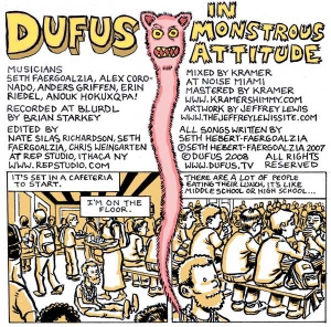 Dufus "In Monstrous Attitude" CD front cover
