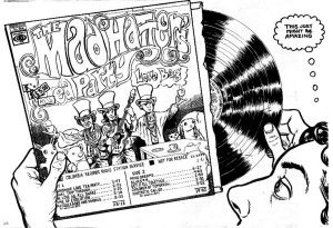 Ad (with fake LP) for NW music/art shop 200